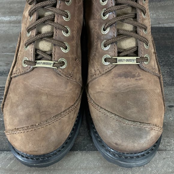 Harley Davidson Casper Leather 8 inch Motorcycle Biker Boots 94044 - Picture 6 of 12